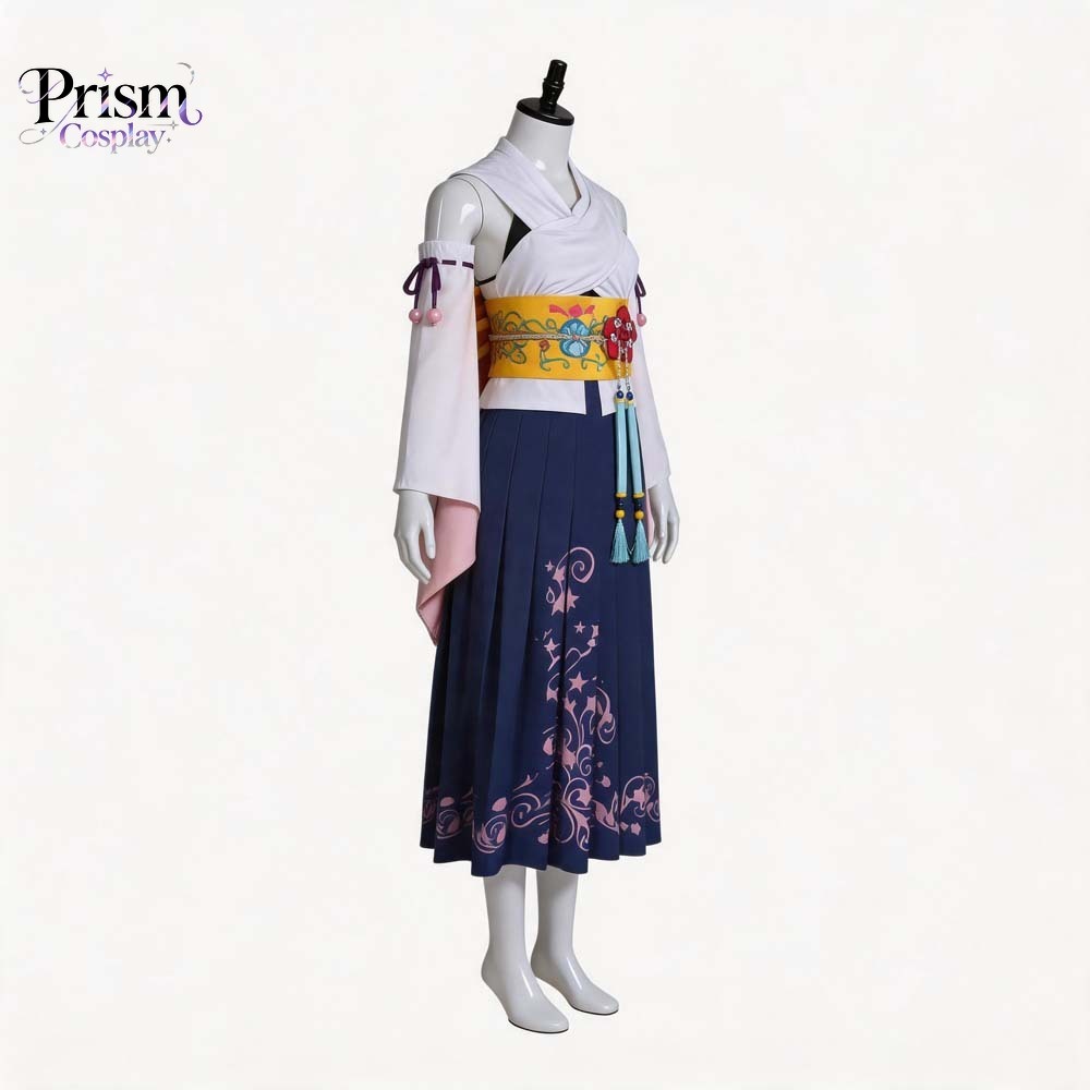 Anime Cosplay Kimono - ファイナルファンタジー テン ユナ召喚コスプレ衣装日本の着物衣装高品質オリジナルキャラクターと同じ