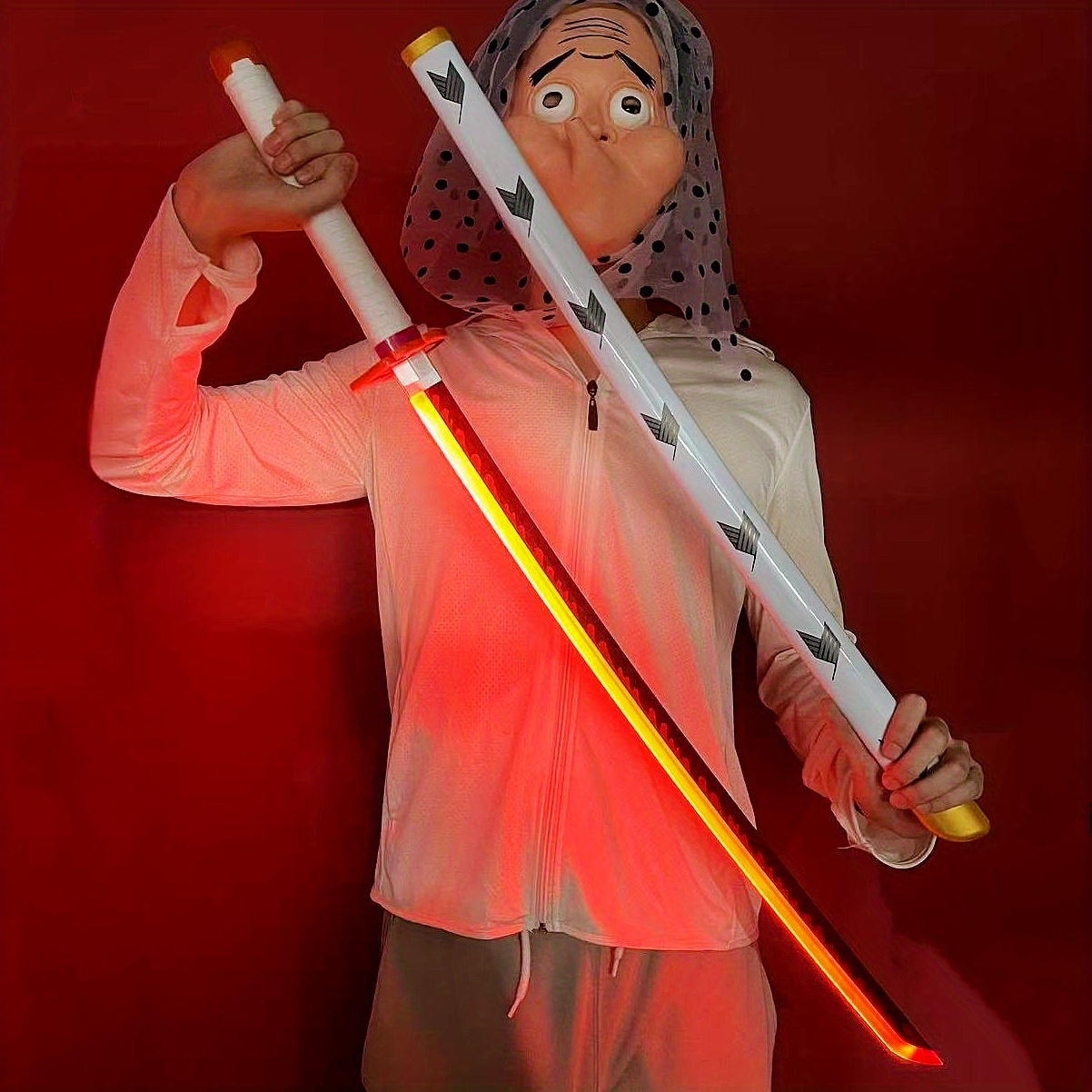 Anime Cosplay Real - 光る鬼滅の刃刀LEDライトソード 京悟郎 アニメ鬼滅の刃 コスプレ小道具 セイバー 実物大