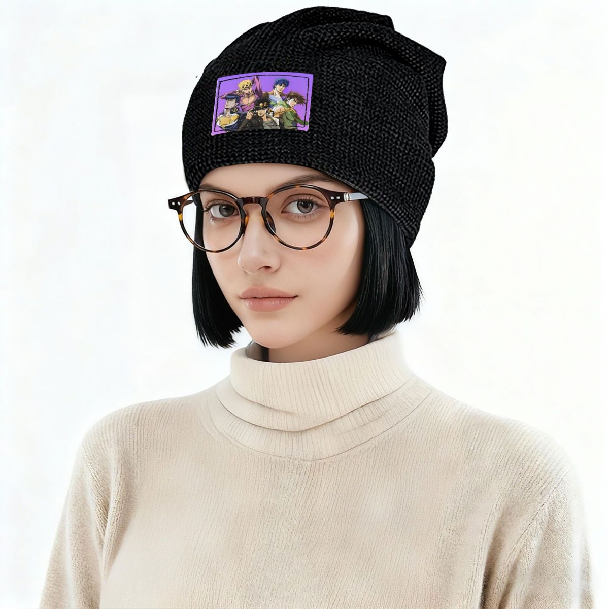 Jojo Bizarre Hat - ジョジョの奇妙な冒険アニメ漫画スカリービーニー帽子暖かい秋冬キャップフリース裏地ボンネットキャップ男性女性大人用