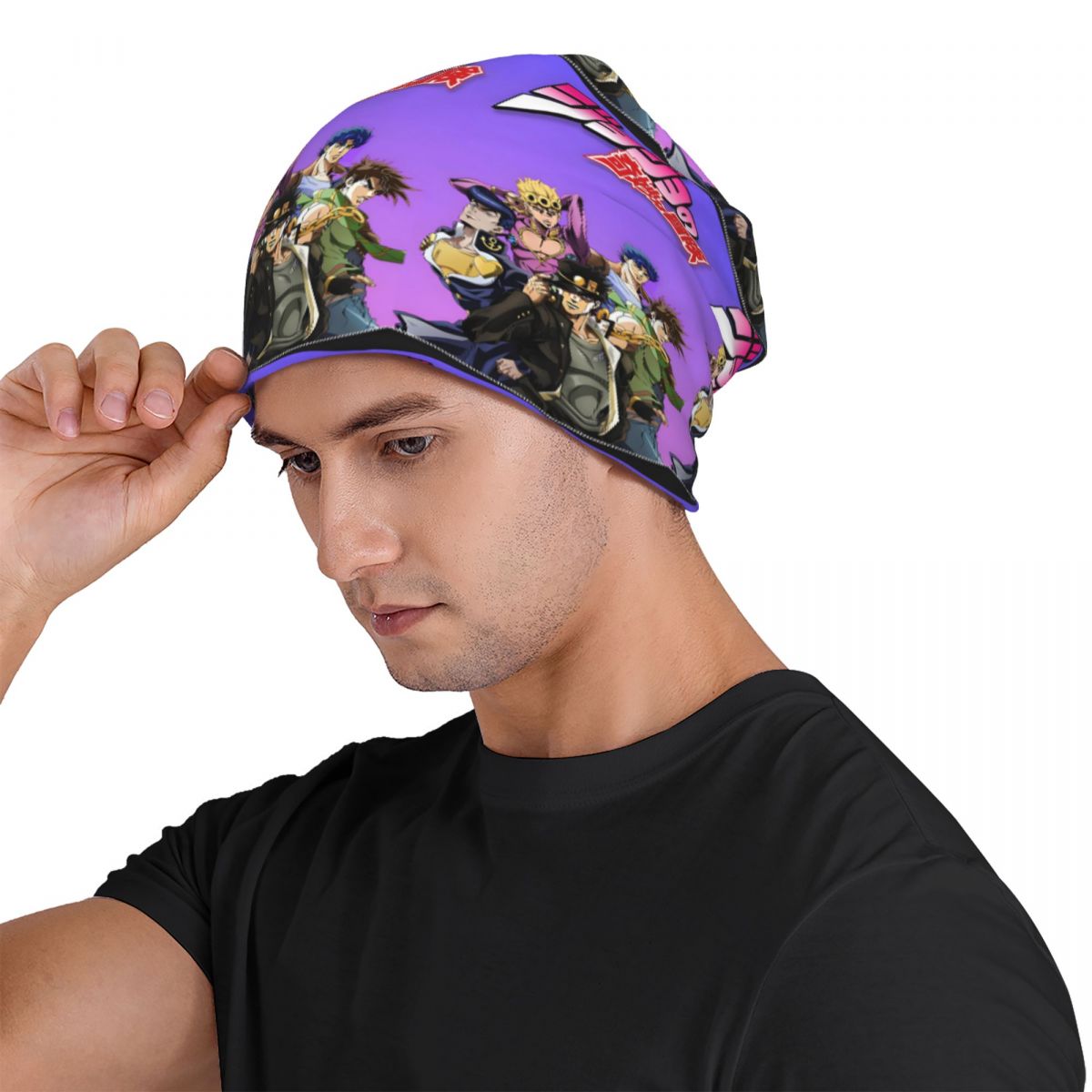 Jojo Bizarre Hat - ジョジョの奇妙な冒険 アニメ ユニセックス 大人用 ニット帽 ニットボンネット