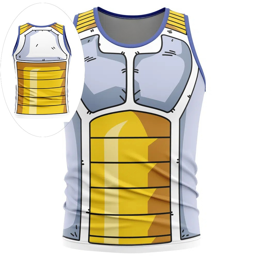 Dragon Ball Saiyan Armor - 2026年夏 ドラゴンボール ベジータ サイヤ人アーマー コスプレ タンクトップ、3Dプリント