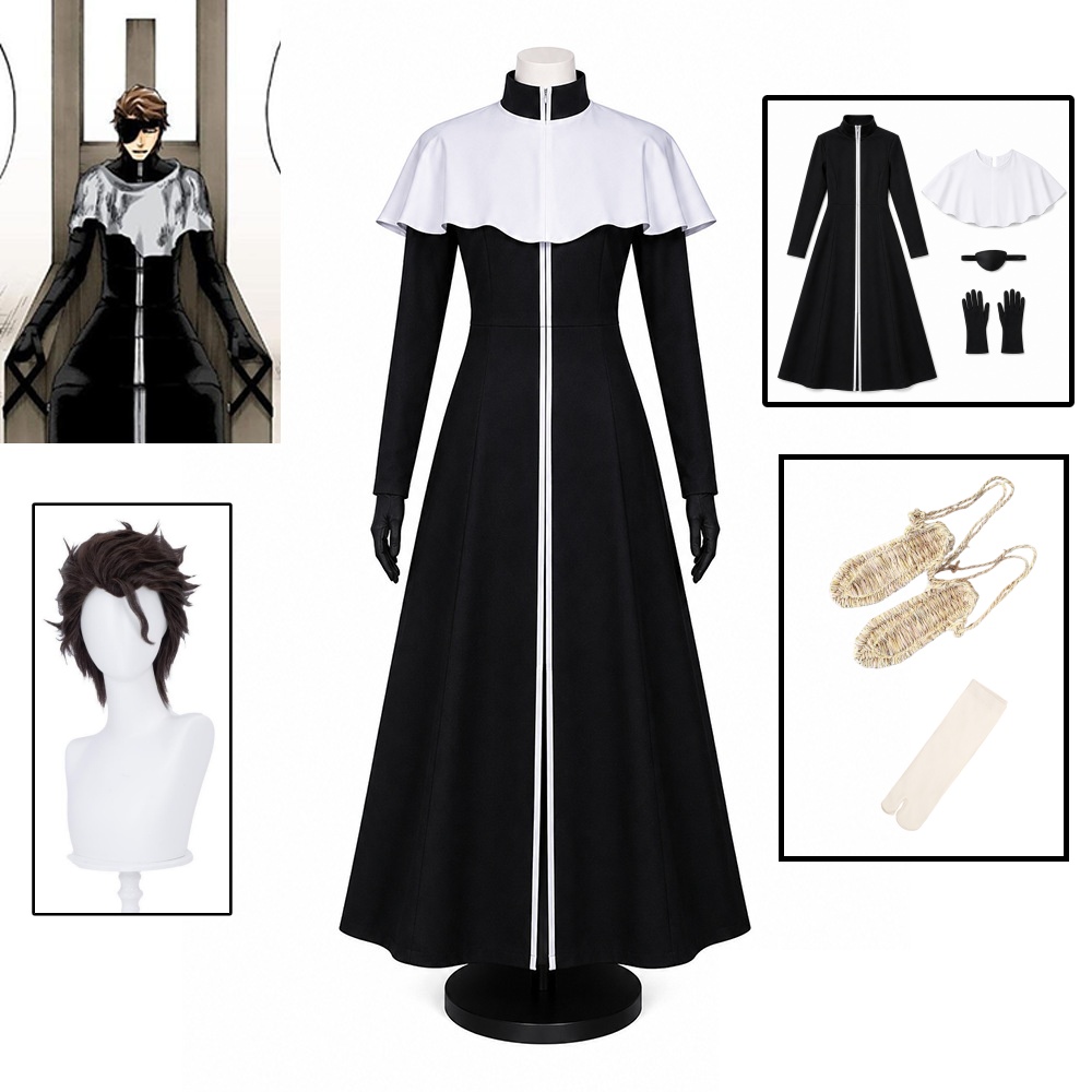Anime Cosplay Bleach - 2026 BLEACH 蒊索介 コスプレ衣装 千年血戦記 女性用黒侍着物