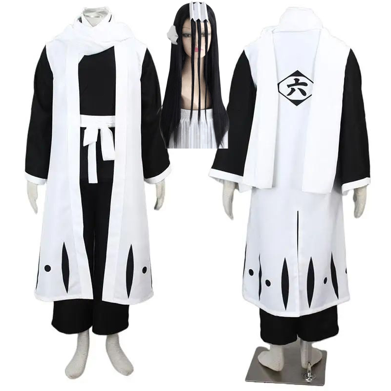 Anime Cosplay Bleach - 朽木白哉 コスプレ ブリーチ 千年血戦篇 コスプレ衣装 ウィッグ