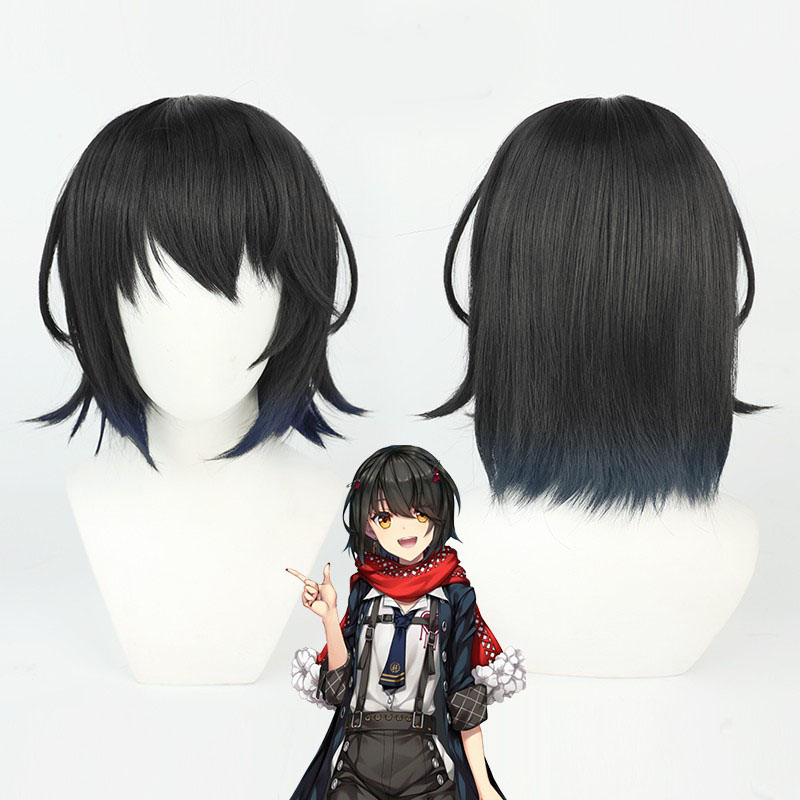 Anime Cosplay Meme - アニメバーチャル YouTuber にじさんじマシロミームコスプレウィッグハロウィンカーニバルパーティーコスチュームウィッグ耐熱人工毛