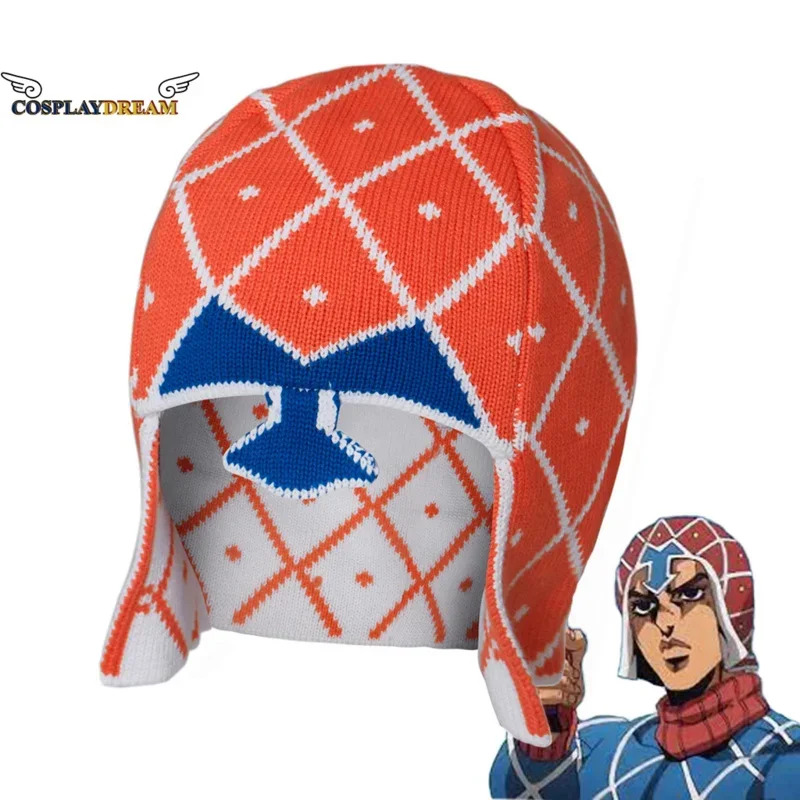 Jojo Bizarre Hat - ジョジョの奇妙な冒険 グイード・ミスタ コスプレ帽子 グイード・ミスタ コスプレ ニット帽