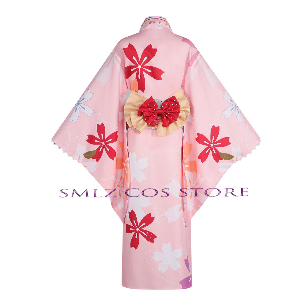 Anime Cosplay Kimono - アニメ鹿目まどかコスプレ魔法少女まどか☆マギカ 2026 衣装着物ドレスウィッグ衣装スーツハロウィン制服女性のための