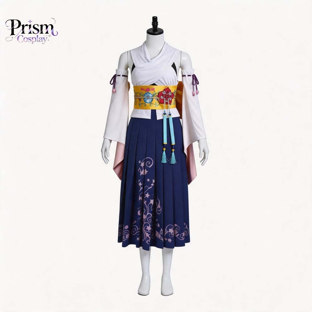 ファイナルファンタジー テン ユナ召喚コスプレ衣装日本の着物 - Anime Cosplay Kimono のレビューと価格