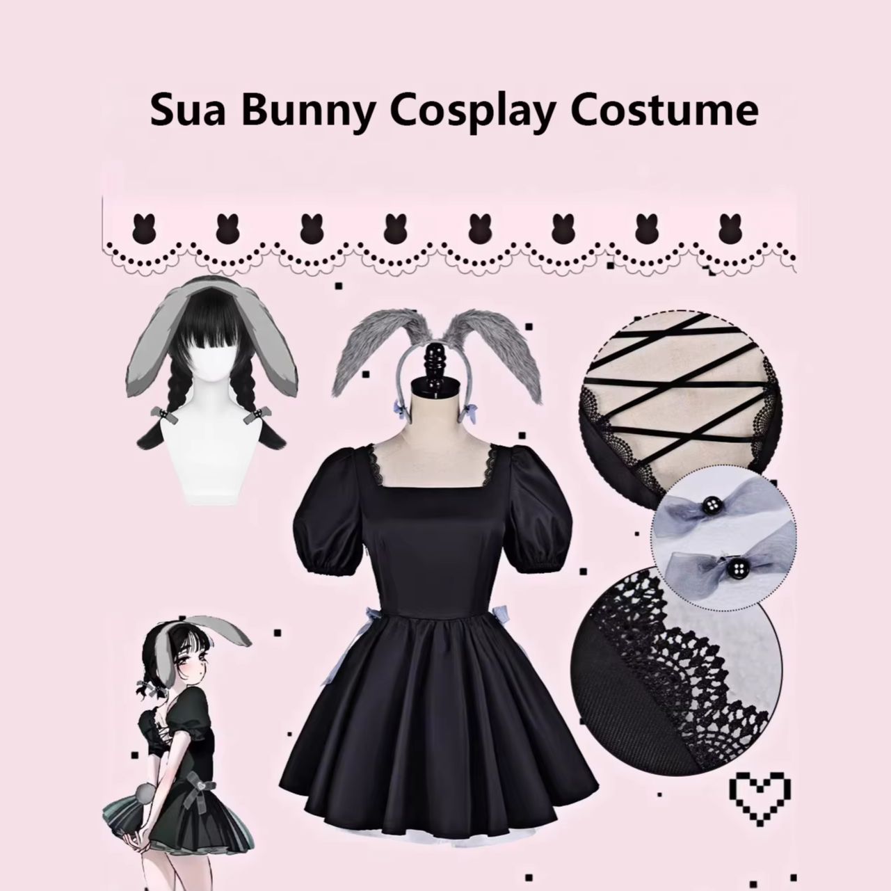 エイリアンステージ スア 3周年記念 ラビットカフェ風バニー - Anime Cosplay Cafe のレビューと価格