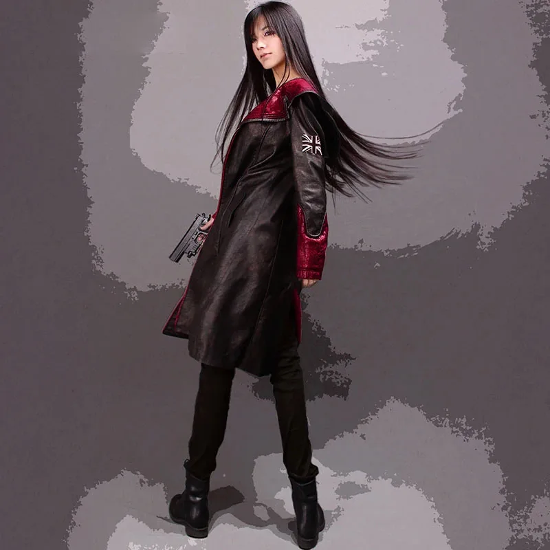 コスプレ衣装レザートレンチロングジャケットノースリーブセータ - Fullmetal Alchemist Coat のレビューと価格