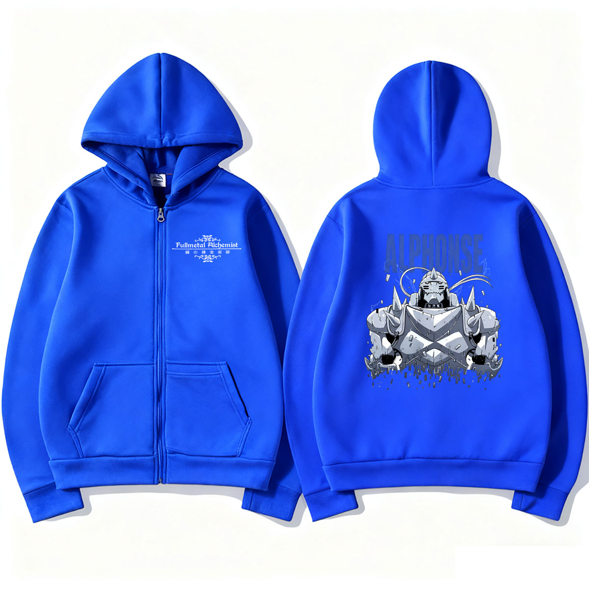 アニメ鋼の錬金術師グラフィックジッパーパーカーマンガアルフォ - Fullmetal Alchemist Coat のレビューと価格