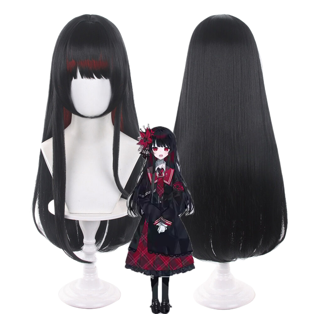 アニメ Nikaido Hiro コスプレウィッグ 27.5 - Anime Cosplay Girl With Black Hair のレビューと価格