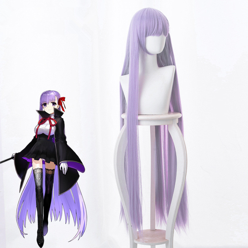 極薄のコスプレウィッグ,黒のコート,滑らかで長い髪,合成皮革 - Anime Cosplay Girl With Black Hair のレビューと価格