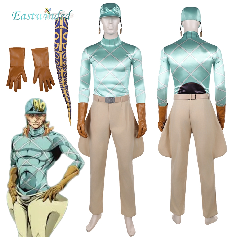 ジョジョコスプレ奇妙な冒険ディエゴブランド鋼球ランコスチュー - Jojo Bizarre Hat のレビューと価格