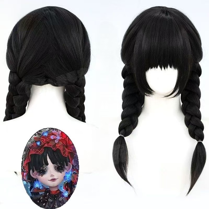 アニメアイデンティティ V リトルガールミスザクロバタフライ - Anime Cosplay Girl With Black Hair のレビューと価格