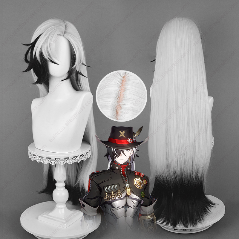 Hsr-boothill-合成コスプレウィッグ,長さ92cm - Anime Cosplay Long Black Hair のレビューと価格