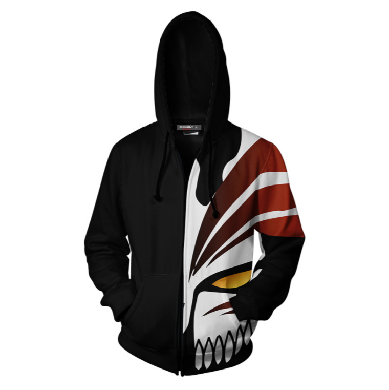 クラシックな日本のアニメ「BLEACH」黒崎一護3Dフーディ - Anime Cosplay Bleach のレビューと価格