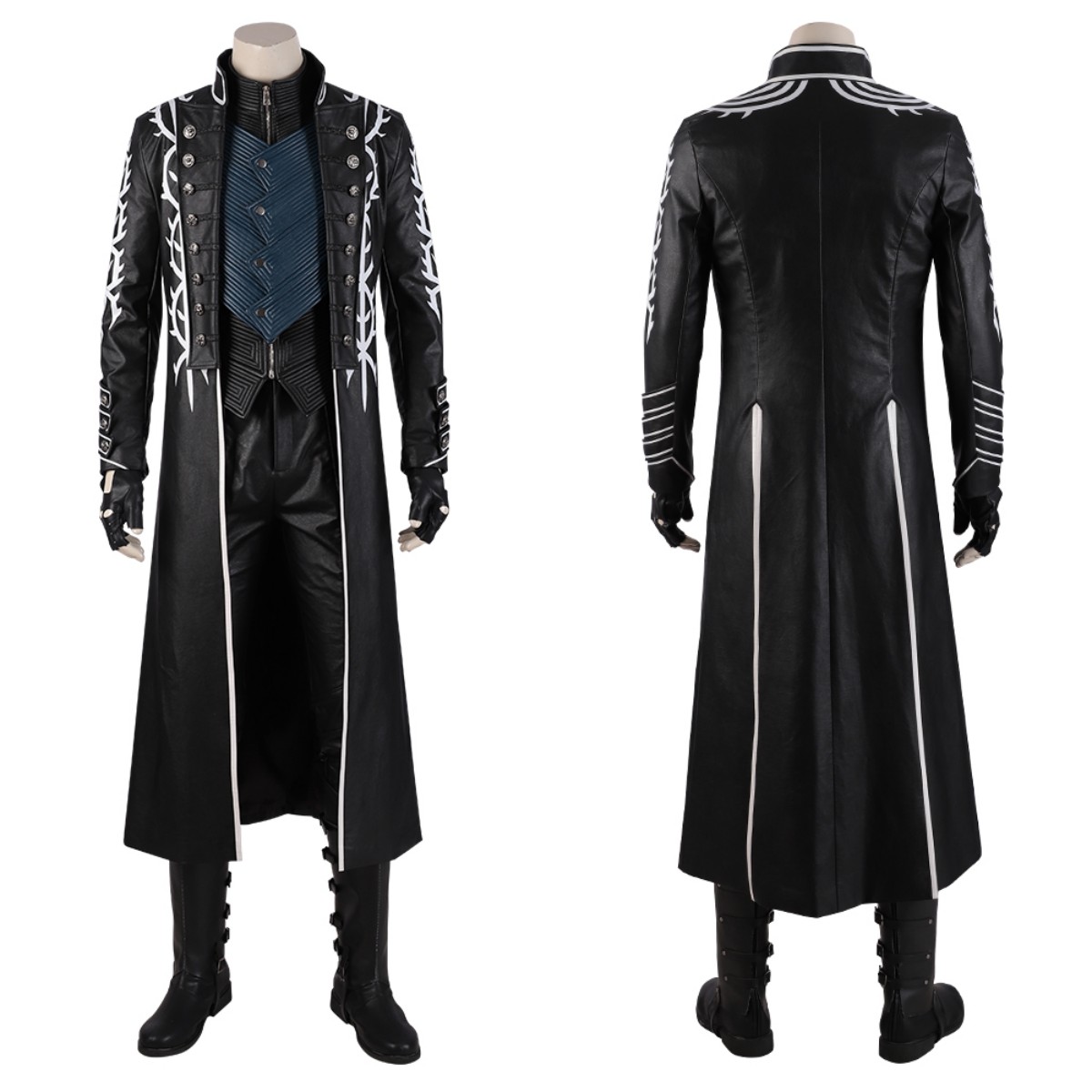 ゲーム DMC 5 バージルコスプレ衣装ネロレザーバトルスー - Fullmetal Alchemist Coat のレビューと価格