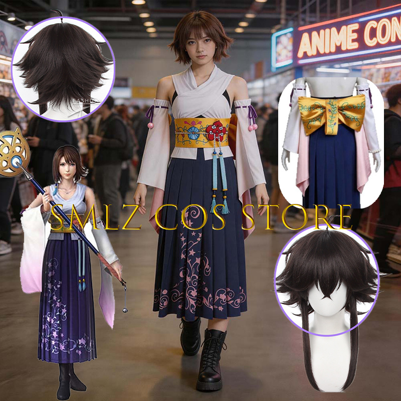 Smlz FFX ユナコスプレアニメ FF10 X 衣装女性 - Anime Cosplay Female のレビューと価格