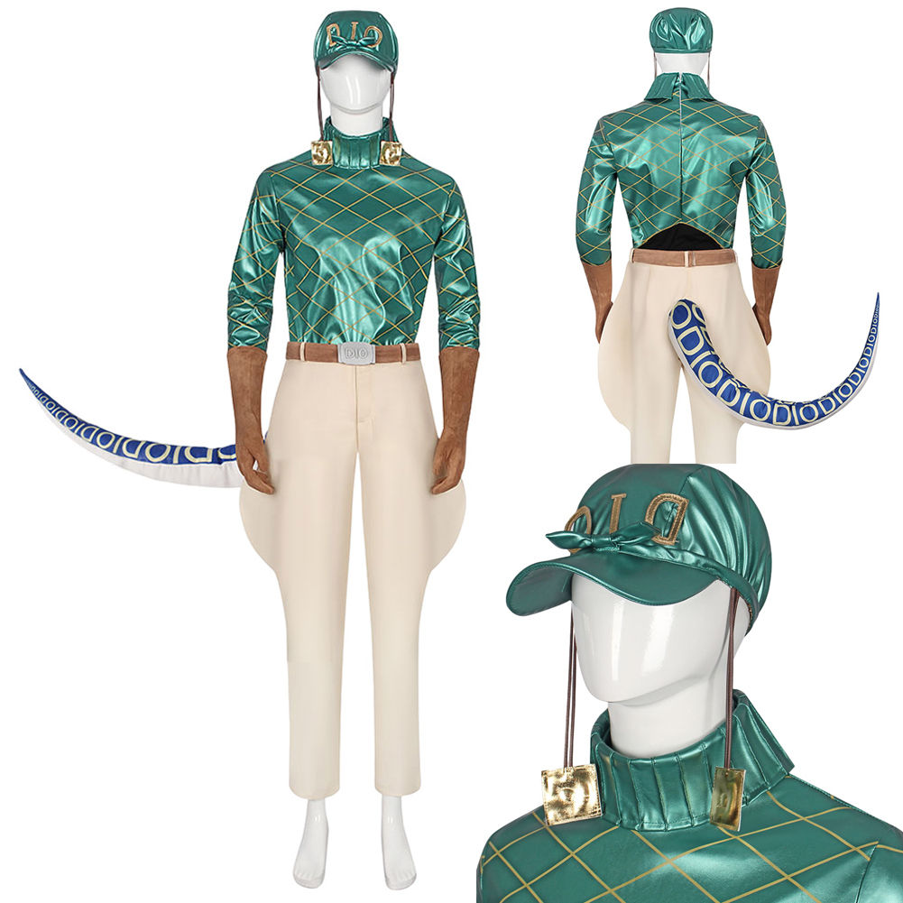 アニメジョジョコスプレ奇妙な冒険ディエゴ・ブランドコスチュー - Jojo Bizarre Hat のレビューと価格
