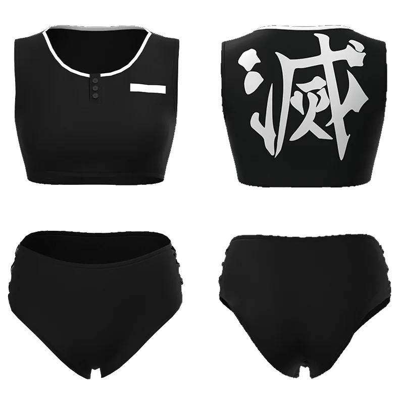 アニメねずこコスプレ 胡蝶しのぶ水着 禰豆子水着 ねずこビキ - Anime Cosplay Kimono のレビューと価格