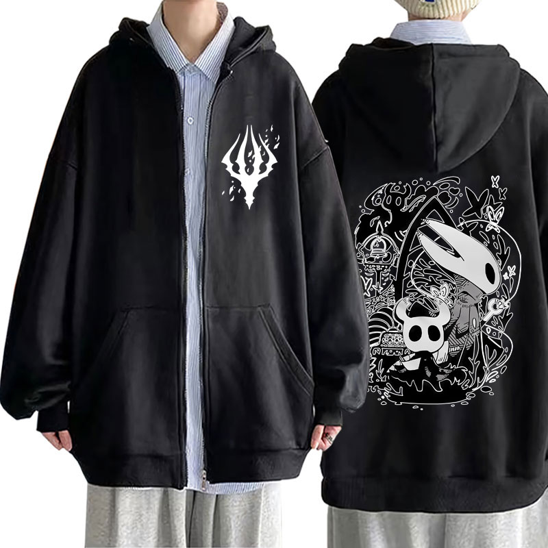 ゲームホロウナイトグラフィックジッパーパーカー男性女性服綿カ - Fullmetal Alchemist Coat のレビューと価格