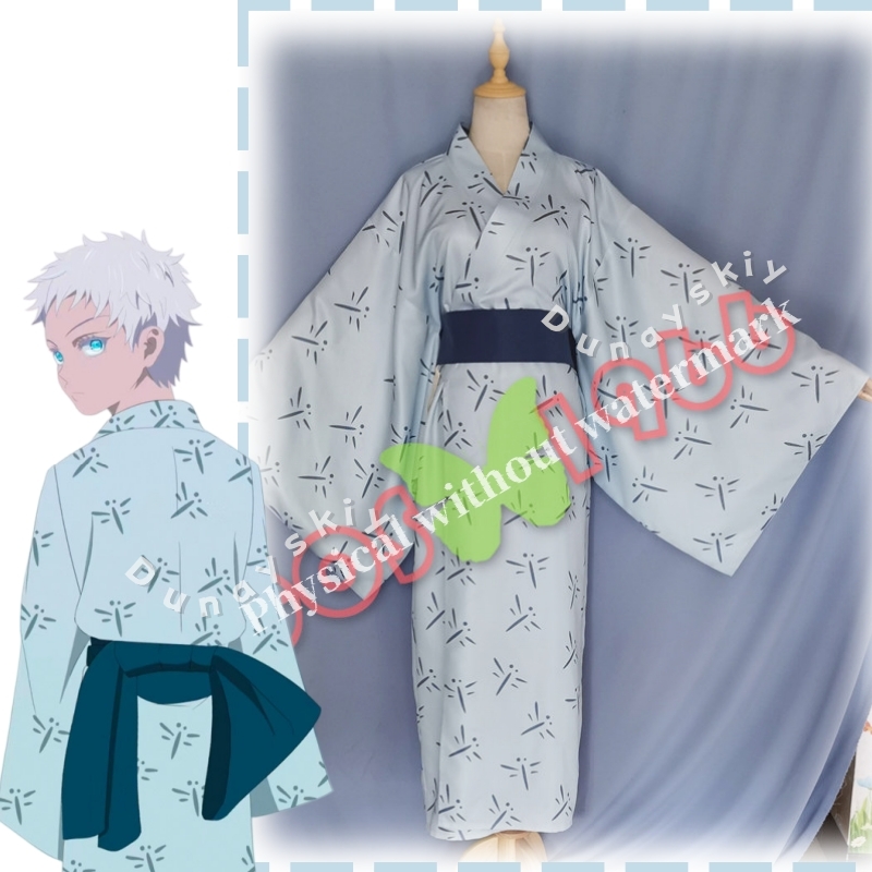 JJK ファンメイド ヤング五条の伝統的な日本の着物 小児期 - Cosplay Anime Jjk のレビューと価格