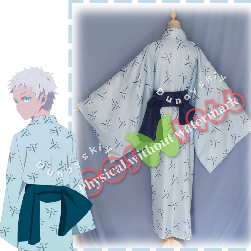 JJK ファンメイド ヤング五条の伝統的な日本の着物 小児期 - Cosplay Anime Jjk のレビューと価格