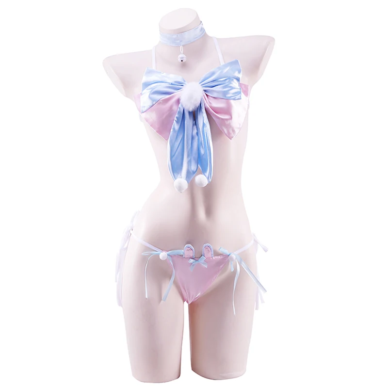 アニメロリータ少女コスプレセクシーな女性ちょう結びバニービキ - Anime Cosplay Bunny のレビューと価格