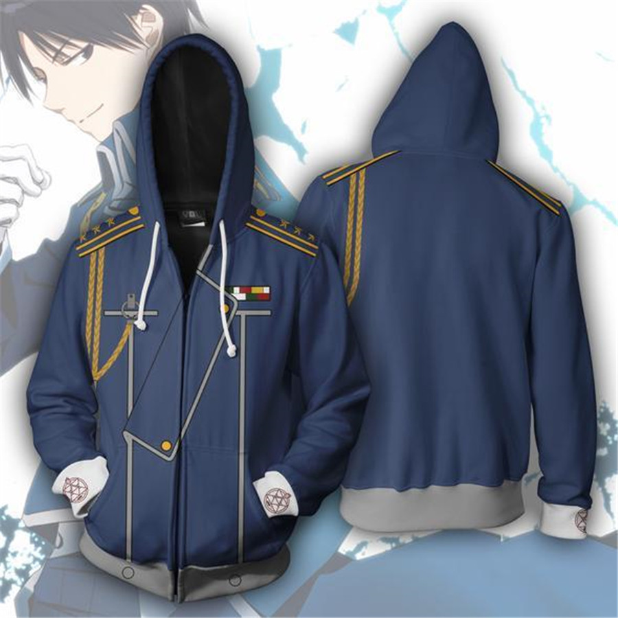 アニメコスプレスウェットシャツトラックスーツトップス服ドロッ - Fullmetal Alchemist Coat のレビューと価格