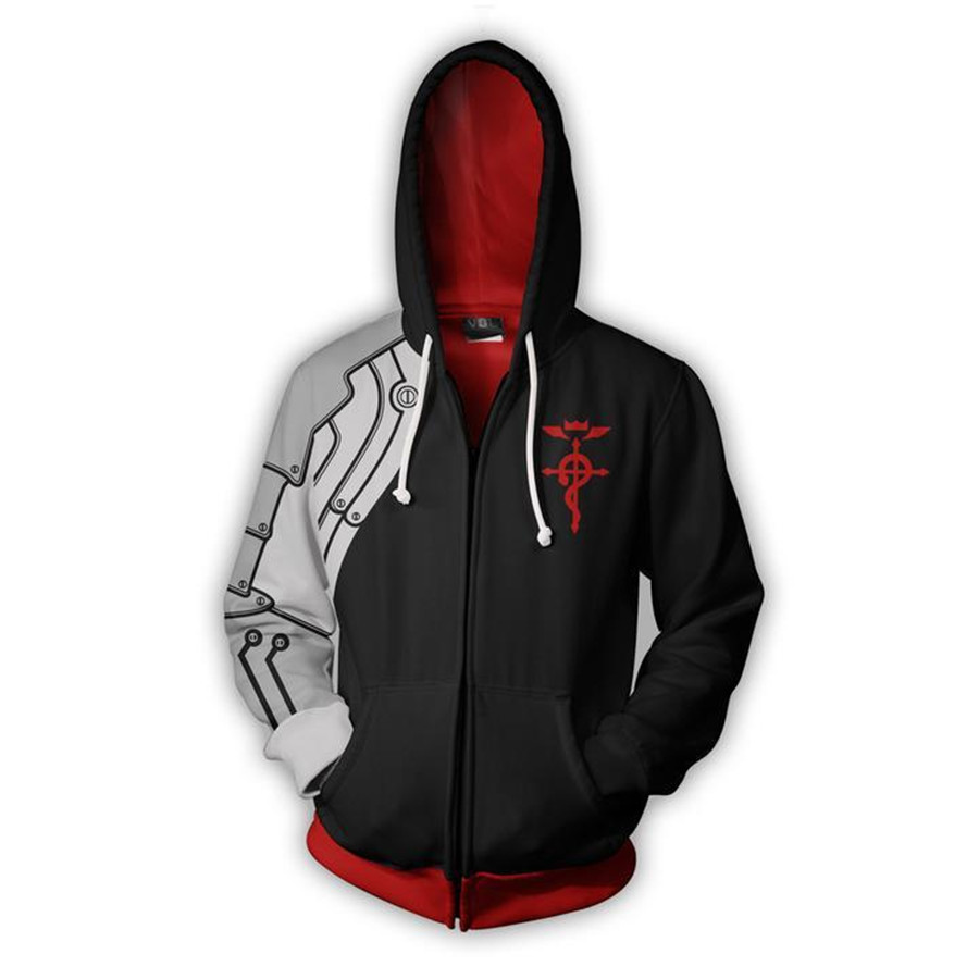アニメコスプレスウェットシャツトラックスーツトップス服ドロッ - Fullmetal Alchemist Coat のレビューと価格