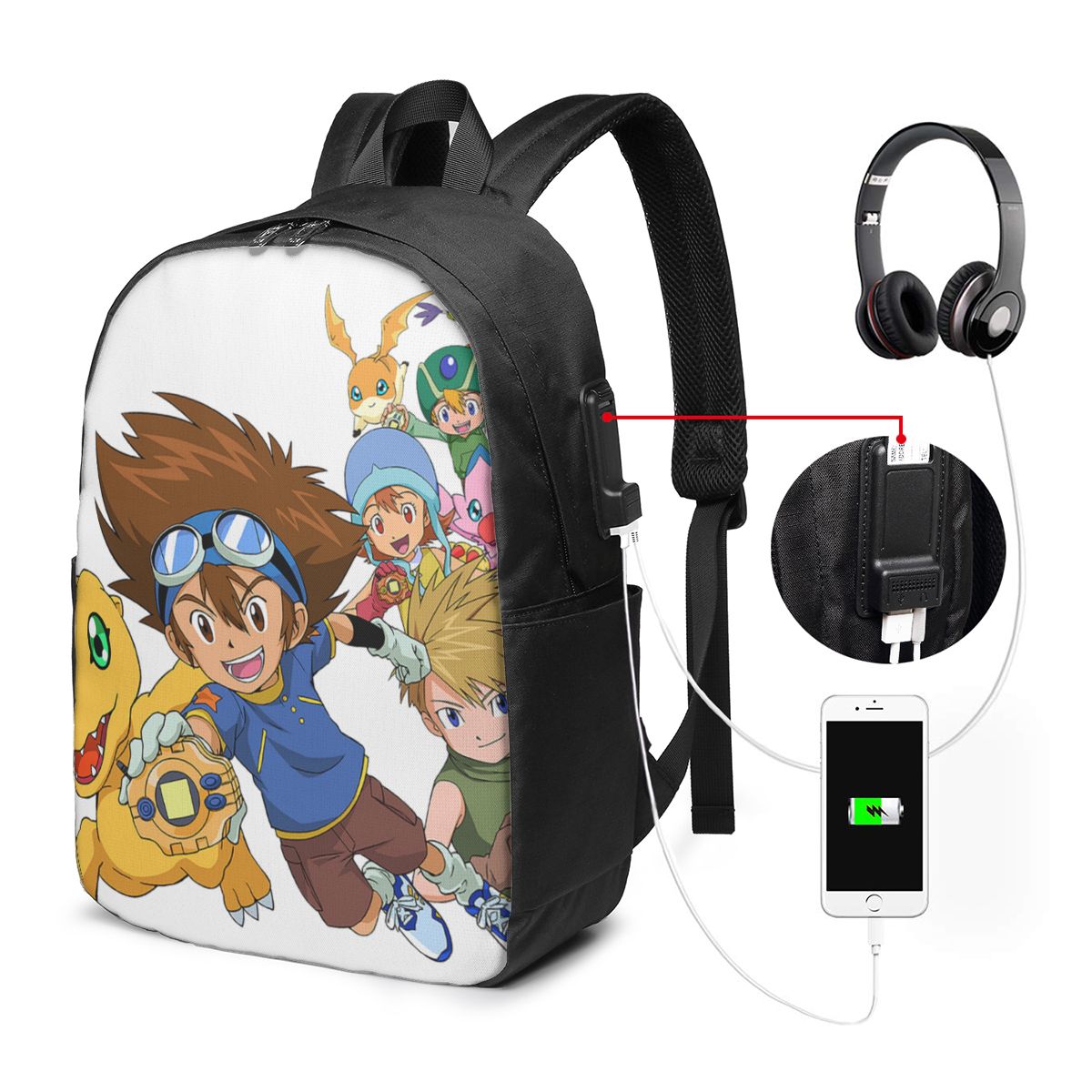 アニメデジモン漫画 (1) バックパック旅行ノートブックバッ - Anime & Cosplay Expo Acx 2025 のレビューと価格