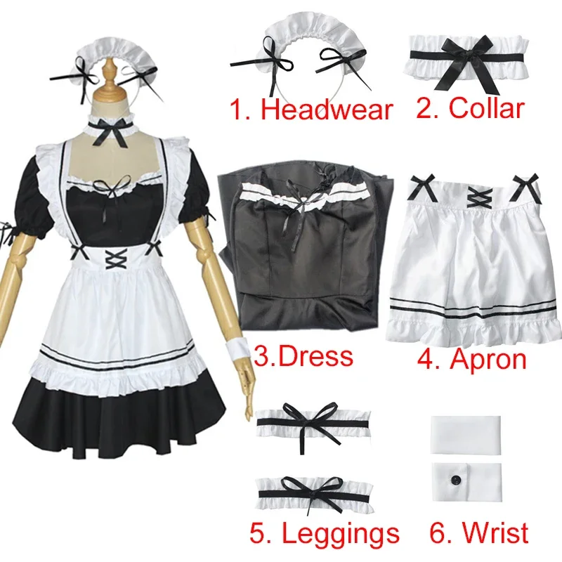 2026アニメミラクルニッキカフェメイドコスプレドレスハロウ - Anime Cosplay Cafe のレビューと価格