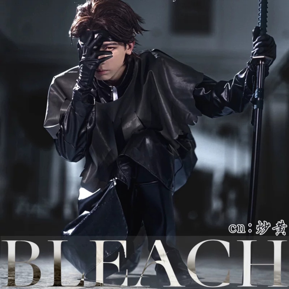 ブリーチ愛染宗介コスプレ衣装 2 つのスタイル黒と白のケープ - Anime Cosplay Bleach のレビューと価格