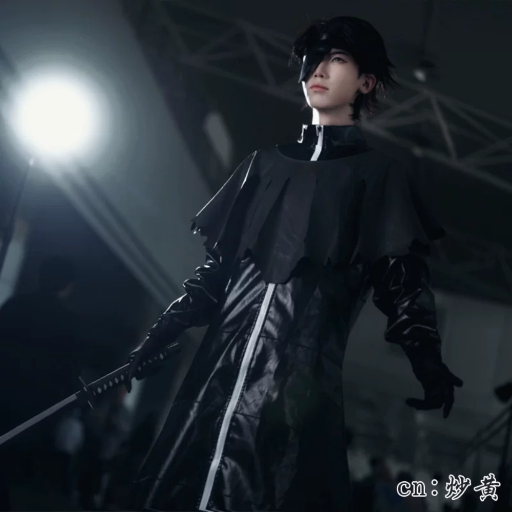 ブリーチ愛染宗介コスプレ衣装 2 つのスタイル黒と白のケープ - Anime Cosplay Bleach のレビューと価格