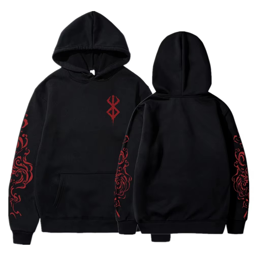 アニメベルセルク酸パーカープリント男性女性ファッション長袖原 - Fullmetal Alchemist Coat のレビューと価格