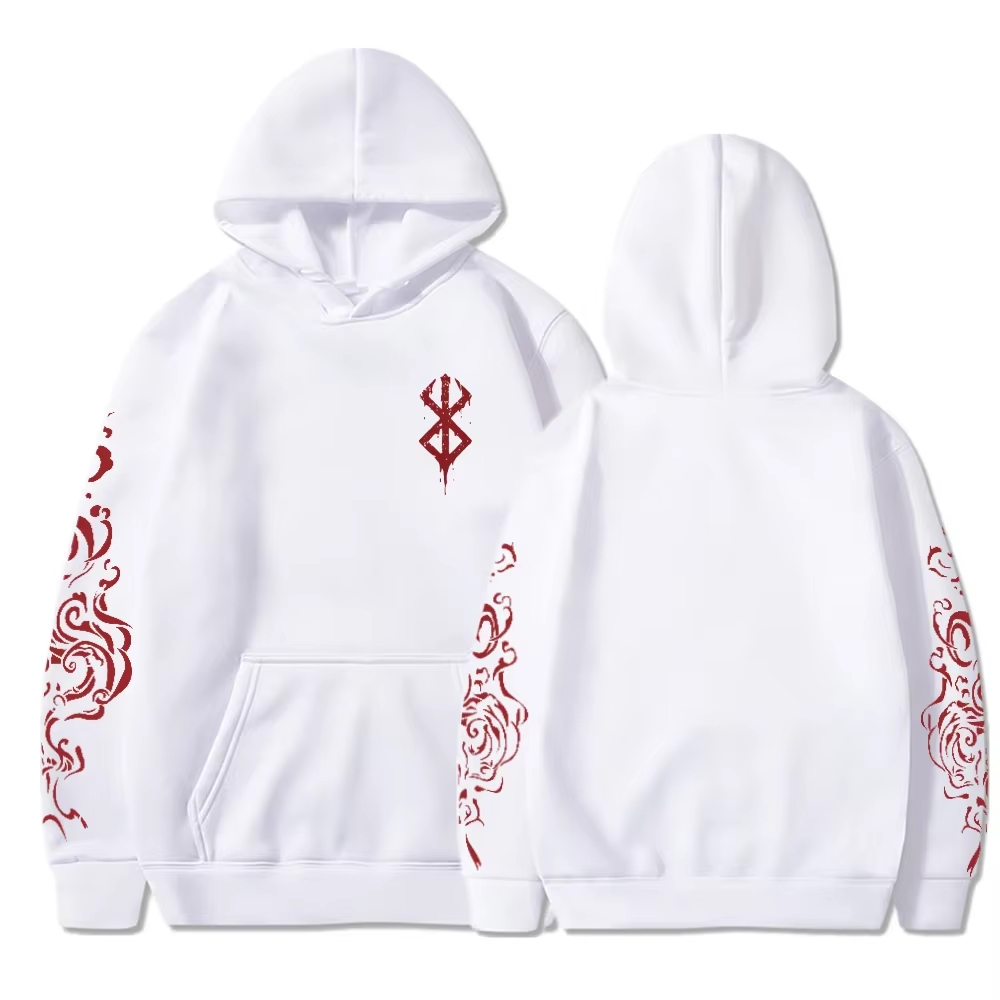 アニメベルセルク酸パーカープリント男性女性ファッション長袖原 - Fullmetal Alchemist Coat のレビューと価格