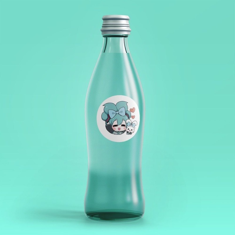 インスタ映えする可愛い初音ミクステッカー、漫画風装飾シール、 - Anime Cosplay Miku のレビューと価格
