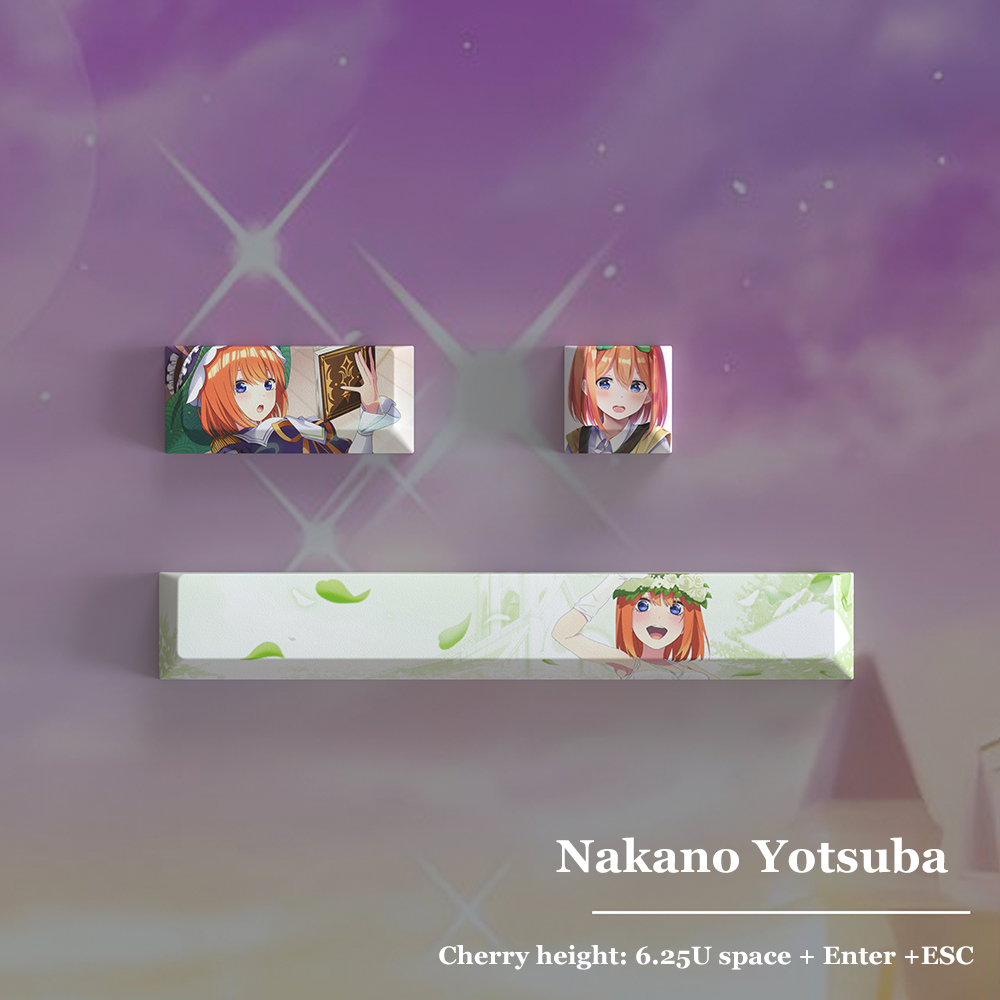 五等分の花嫁テーマ PBT 3キーキャップ 高さ6.25U  - Quintuplets Anime Cosplay のレビューと価格