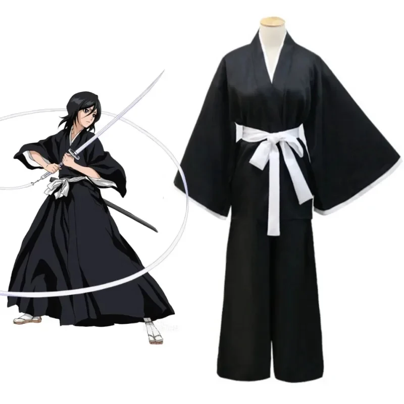 アニメデスブリーチ着物コスプレ衣装空木ルキア女王 R ハロウ - Anime Cosplay Bleach のレビューと価格