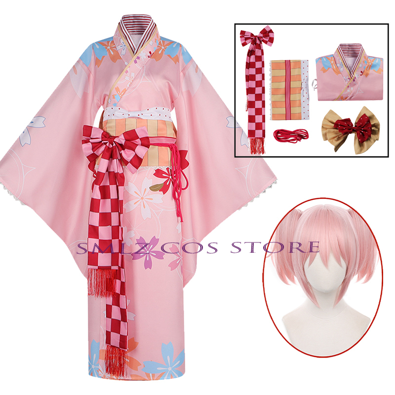 アニメ鹿目まどかコスプレ魔法少女まどか☆マギカ 2026 衣 - Anime Cosplay Kimono のレビューと価格