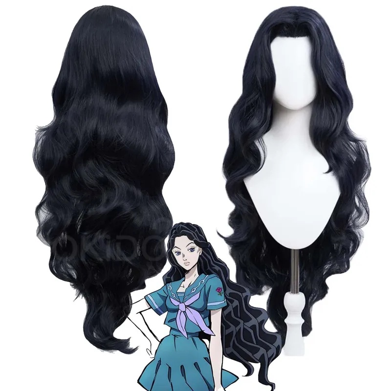 Le Cool Women ジョジョの奇妙な冒険 コスプレ  - Anime Cosplay Long Black Hair のレビューと価格