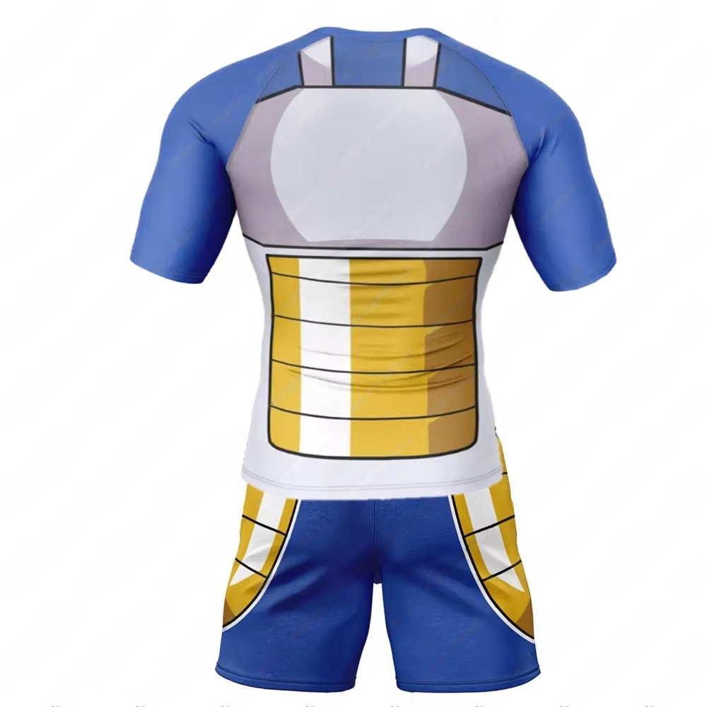 ドラゴンボールベジータバトルスーツスポーツウェアショートラッ - Dragon Ball Saiyan Armor のレビューと価格
